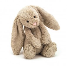 Jellycat 害羞米色邦尼兔（中号：31厘米x12厘米）